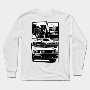 Ford Mustang pony GT 2005 illustration graphics Long Sleeve T-Shirt